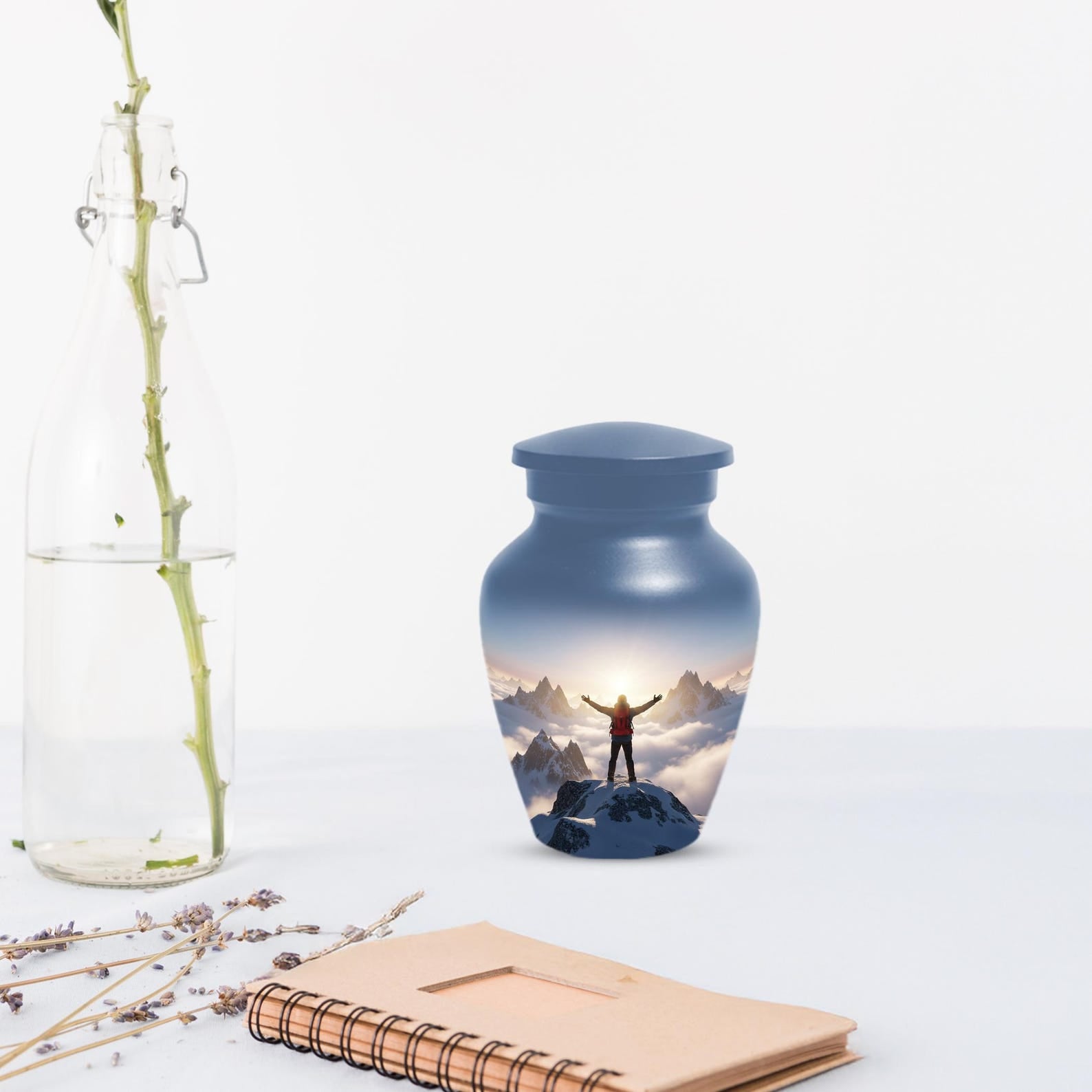 Hiking Urns For Adult Male | Mountain Cremation Urn for Human Ashes Cremains