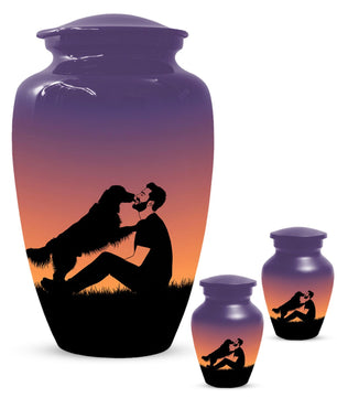 Dog Memorial Urn for Ashes | Handmade Personalized Pet Cremation Urns