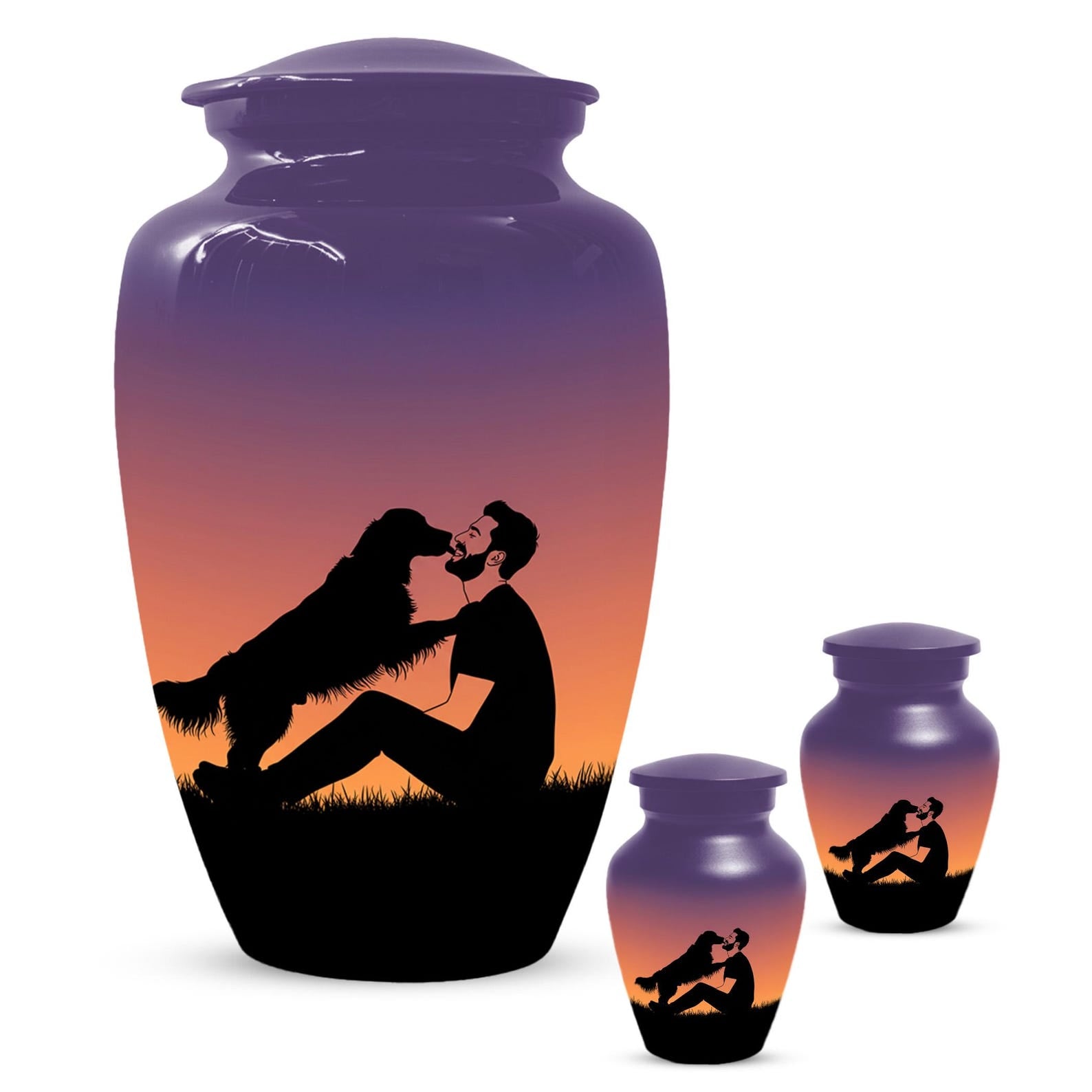 Dog Memorial Urn for Ashes | Handmade Personalized Pet Cremation Urns