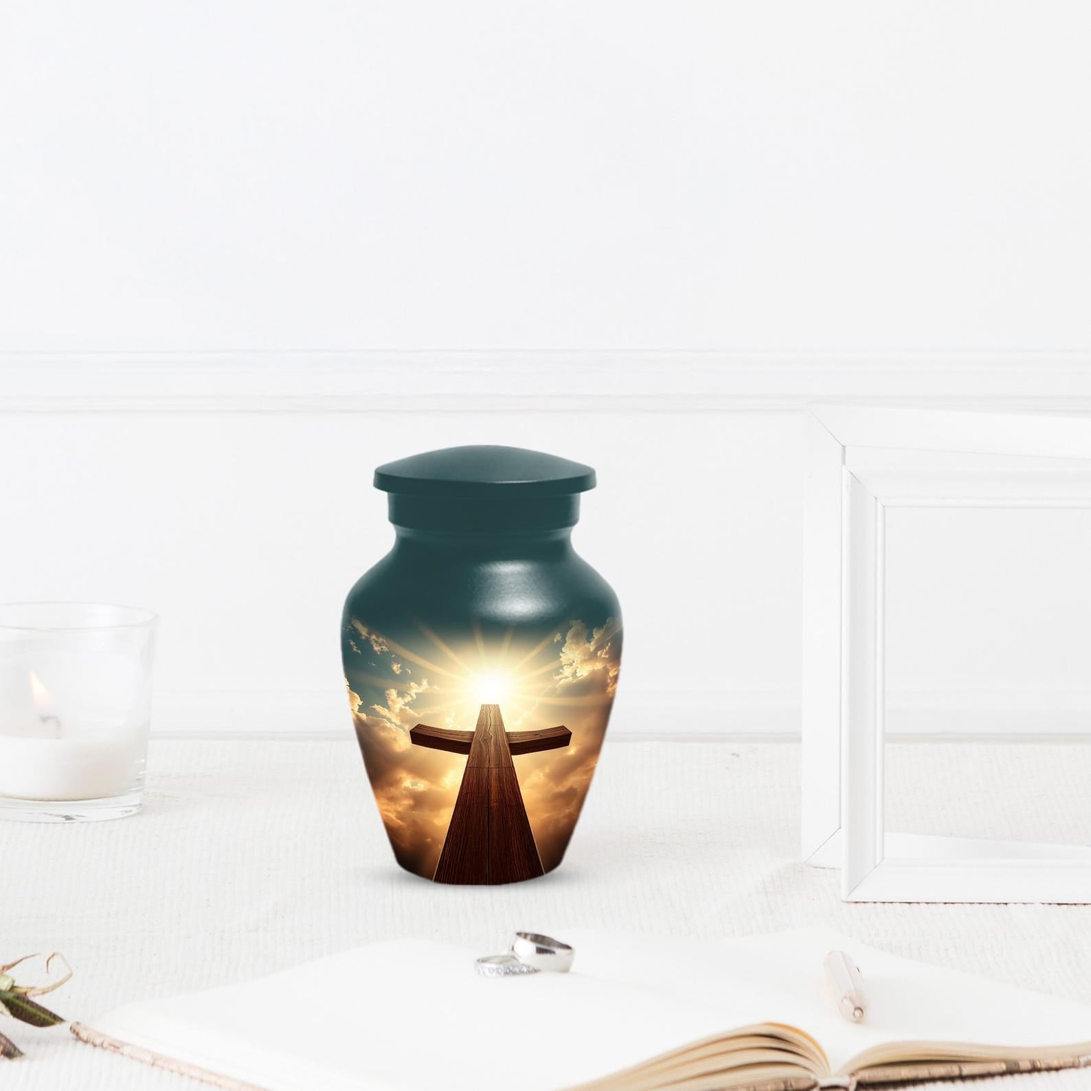 Cross Urn For Ashes | Religious Christian Urns For Adult Human Remains