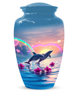 Dolphin Cremation Urns For Human Ashes | Ocean Urn For Adult Male and Female