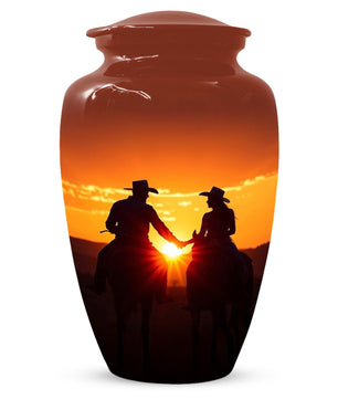 Dallas Cowboy Cremation Urns For Human Ashes | Cowgirl Personalized Urn For Adults