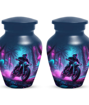 Motorcycle Urn for Human Ashes | Motorbike Small Keepsake Cremation Urns For Dad