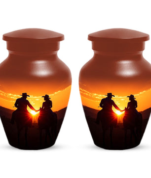 Dallas Cowboy Cremation Urns For Human Ashes | Cowgirl Personalized Urn For Adults