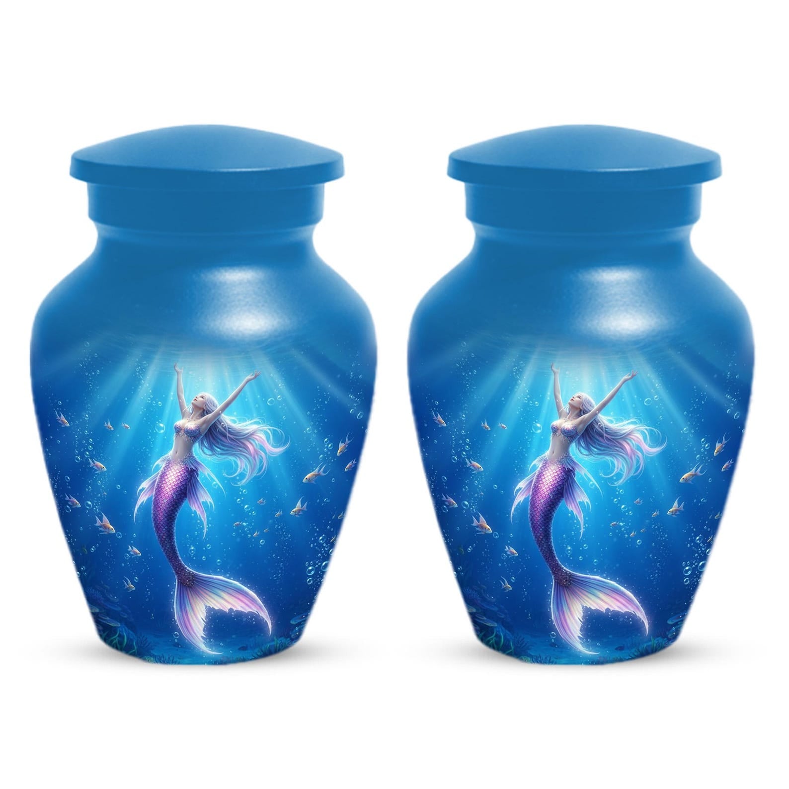 Mermaid Urn For Ashes Women | Custom Large and Keepsake Mini Urns For Female