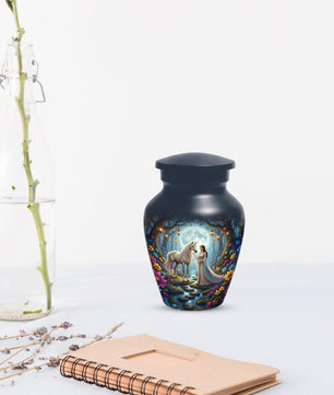 Unicorn Urn For Women Ashes | Cremation Keepsake Mini Urns For Adult Female