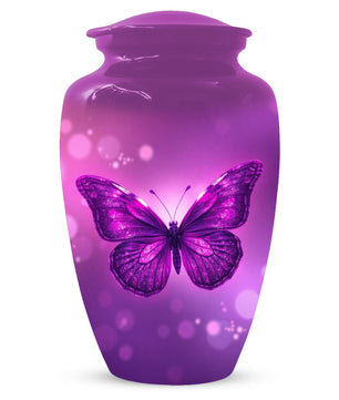 Pink Butterfly Urn for Mom - Pink Bird Urns For Adult Female Ashes