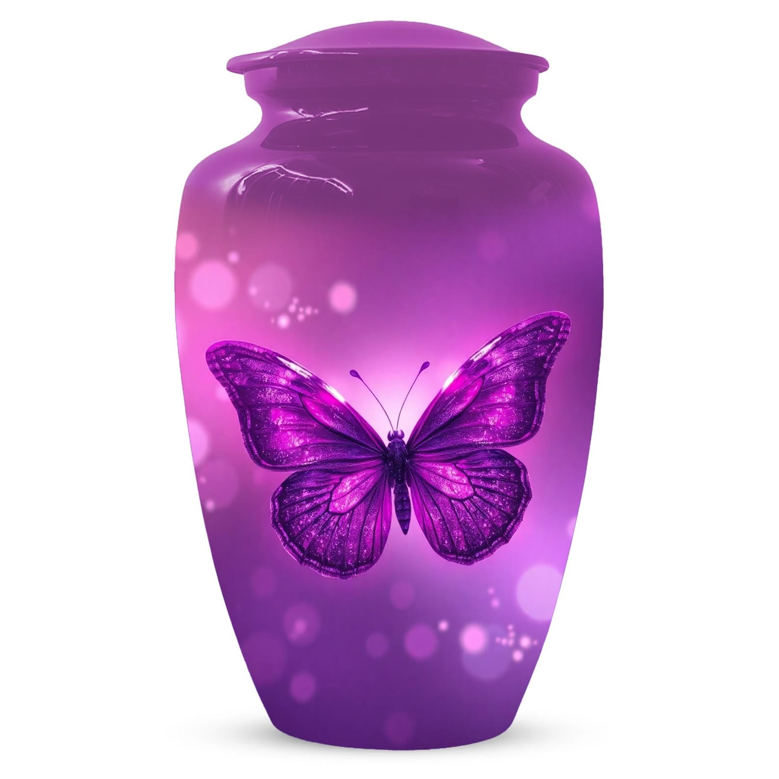 Pink Butterfly Urn for Mom - Pink Bird Urns For Adult Female Ashes