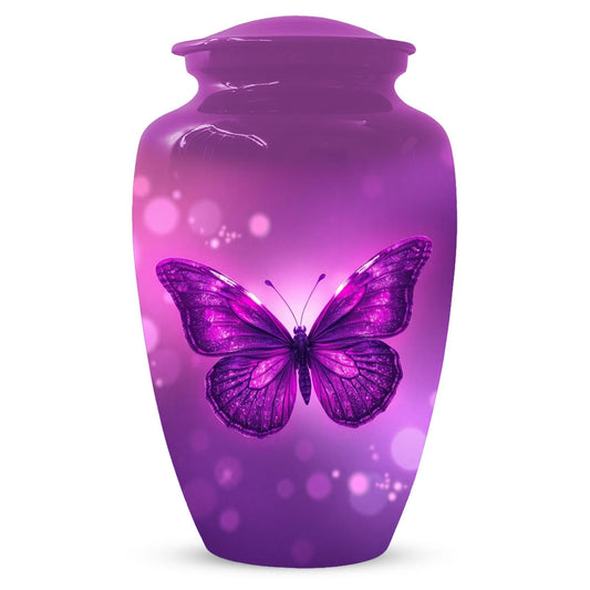Pink Butterfly Urn for Mom - Pink Bird Urns For Adult Female Ashes