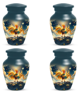 Chicken Urn for Human Ashes | Rooster Small Mini Keepsake Cremation Urns For Adult Cremains
