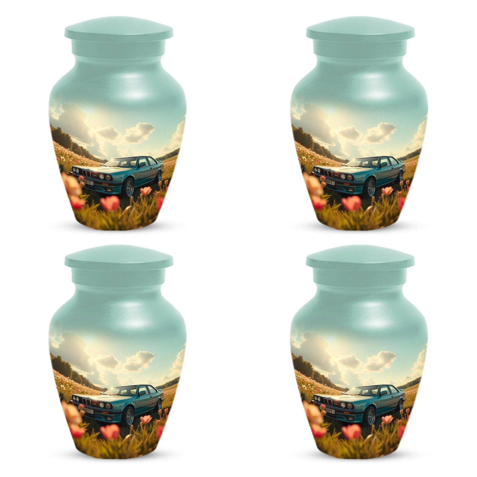 Classic Car Cremation Urns For Human Ashes | Personalized Keepsake Small Urn