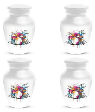 Drum Set Urns For Human Ashes Cremains | Custom Music Urn For Adults Personalized