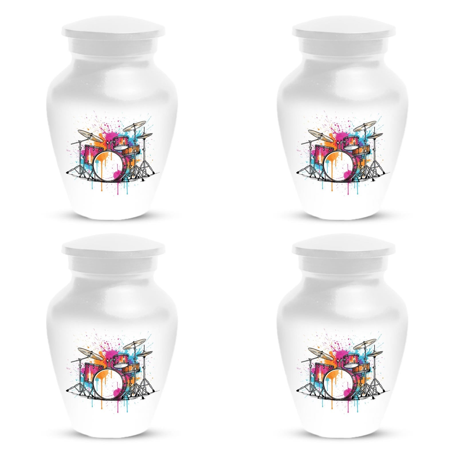 Drum Set Urns For Human Ashes Cremains | Custom Music Urn For Adults Personalized