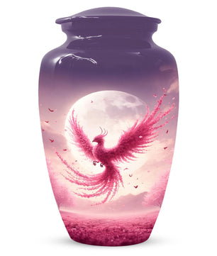 Pink Phoenix Urn For Ashes - Personalized Cremation Urns For Mom
