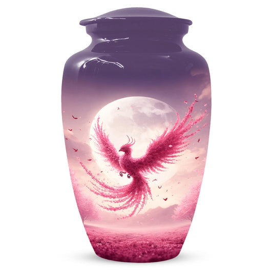 Pink Phoenix Urn For Ashes - Personalized Cremation Urns For Mom