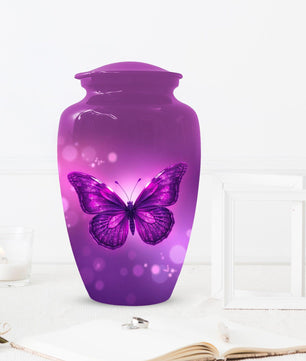 Pink Butterfly Urn for Mom - Pink Bird Urns For Adult Female Ashes