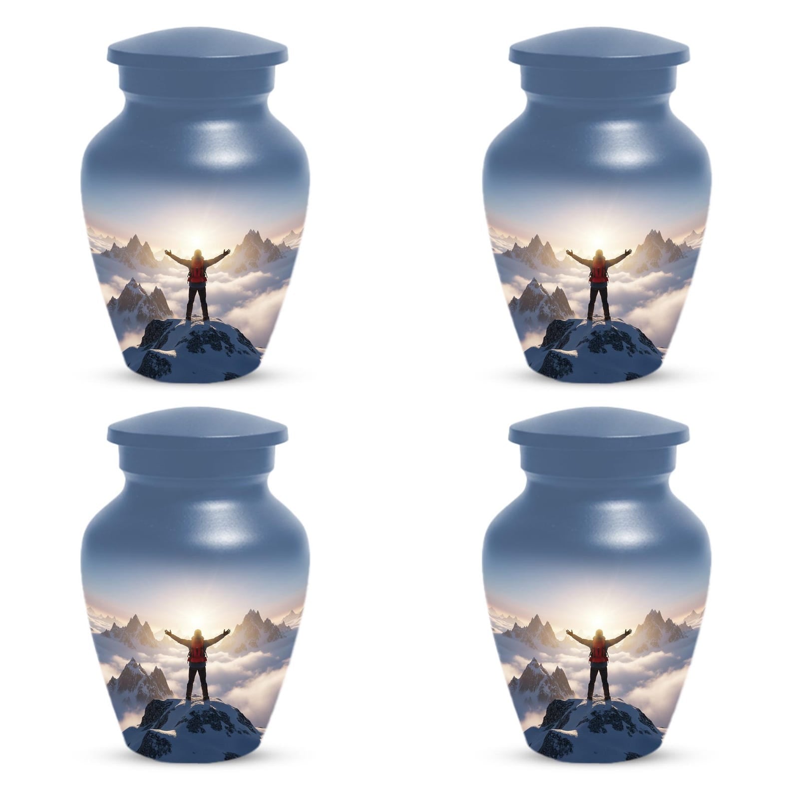 Hiking Urns For Adult Male | Mountain Cremation Urn for Human Ashes Cremains