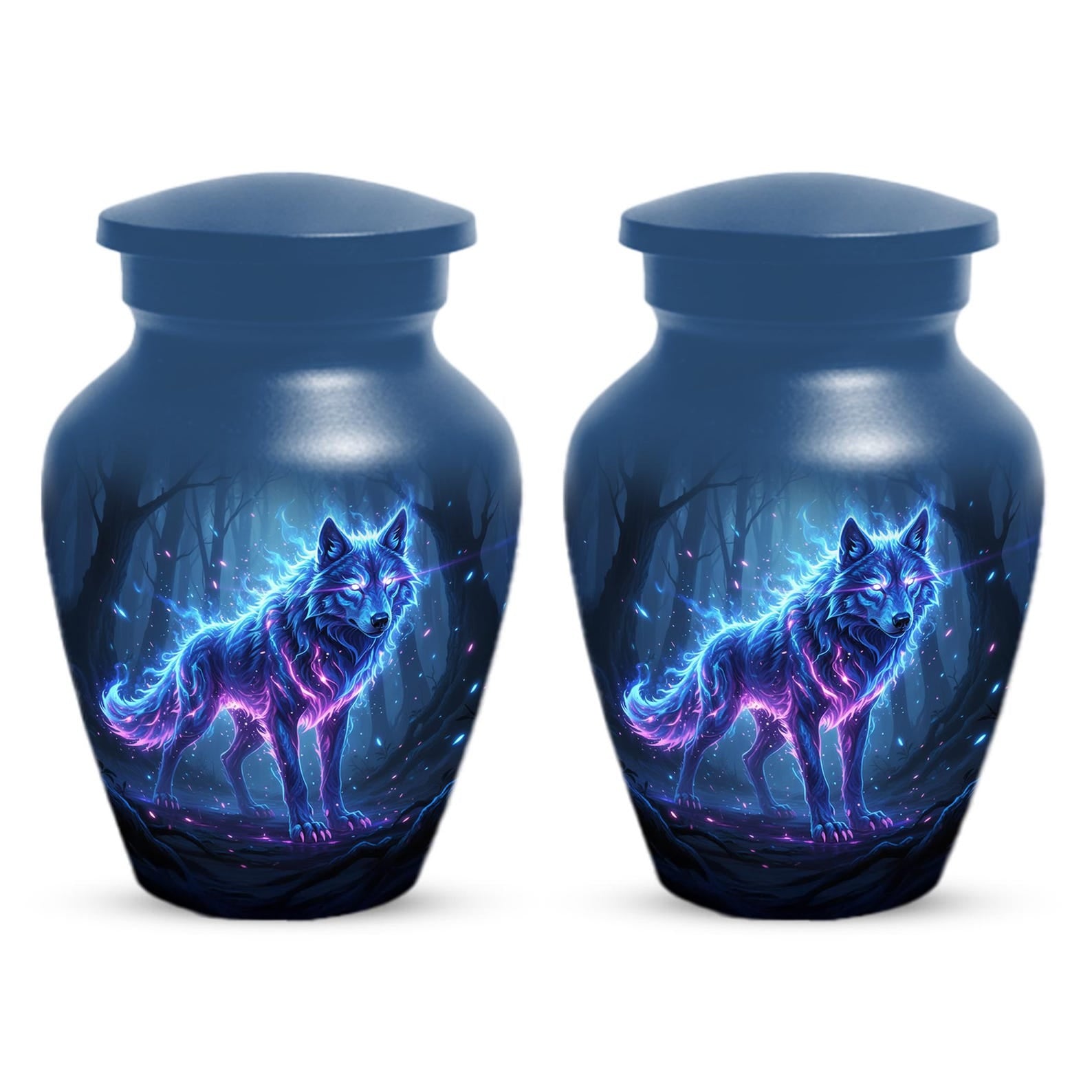 Wolf Urn For Human Ashes Male | Small Keepsake Cremation Urns For Men