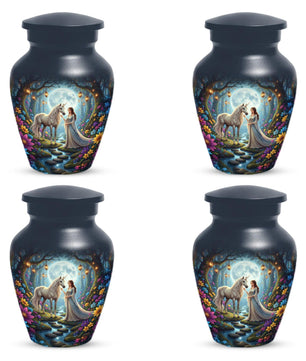 Unicorn Urn For Women Ashes | Cremation Keepsake Mini Urns For Adult Female