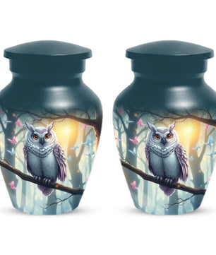 Owl Urn for Human Ashes | Mini Bird Cremation Urns For Adult Mom & Dad