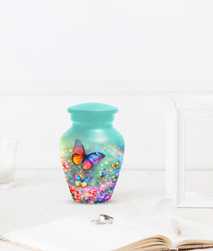 Large Butterfly Urn For Women - Flower Small Urns For Human Ashes Female