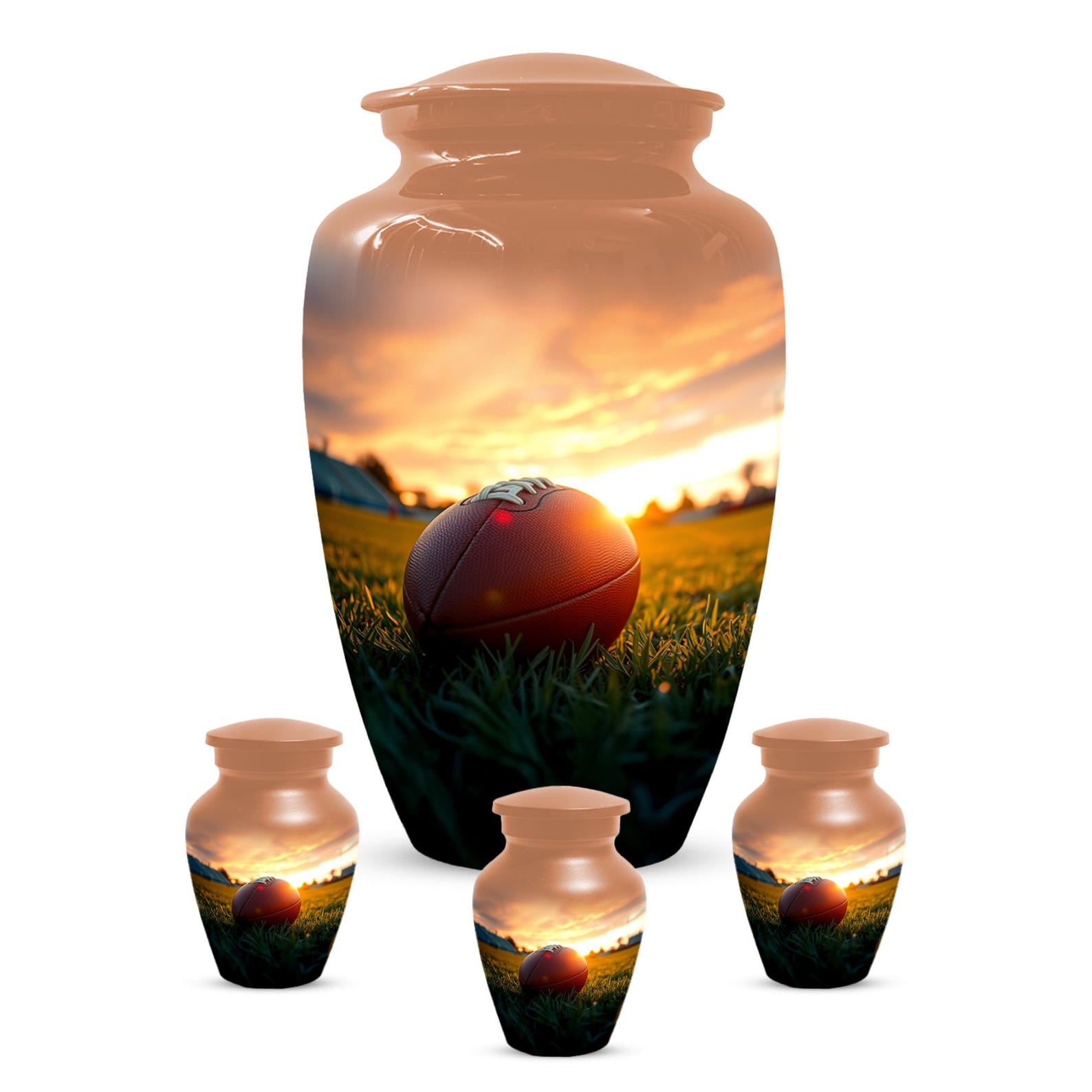 Football Urn for Dad Ashes | Soccer Ball Keepsake Mini Urns For Adult Men