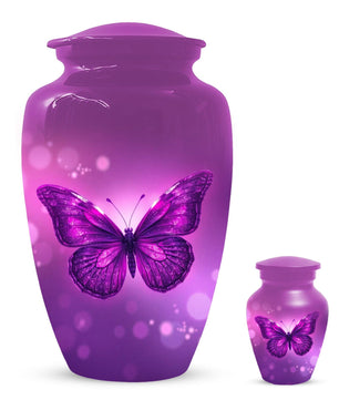 Pink Butterfly Urn for Mom - Pink Bird Urns For Adult Female Ashes