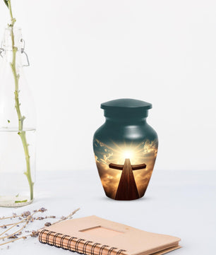 Cross Urn For Ashes | Religious Christian Urns For Adult Human Remains