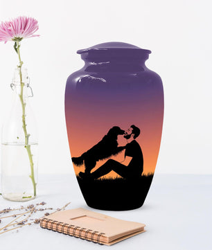 Dog Memorial Urn for Ashes | Handmade Personalized Pet Cremation Urns