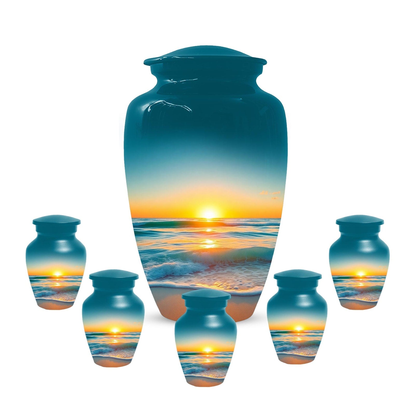 Flower Cremation Urns For Ashes - Wildflower Floral Urn For Male & Female