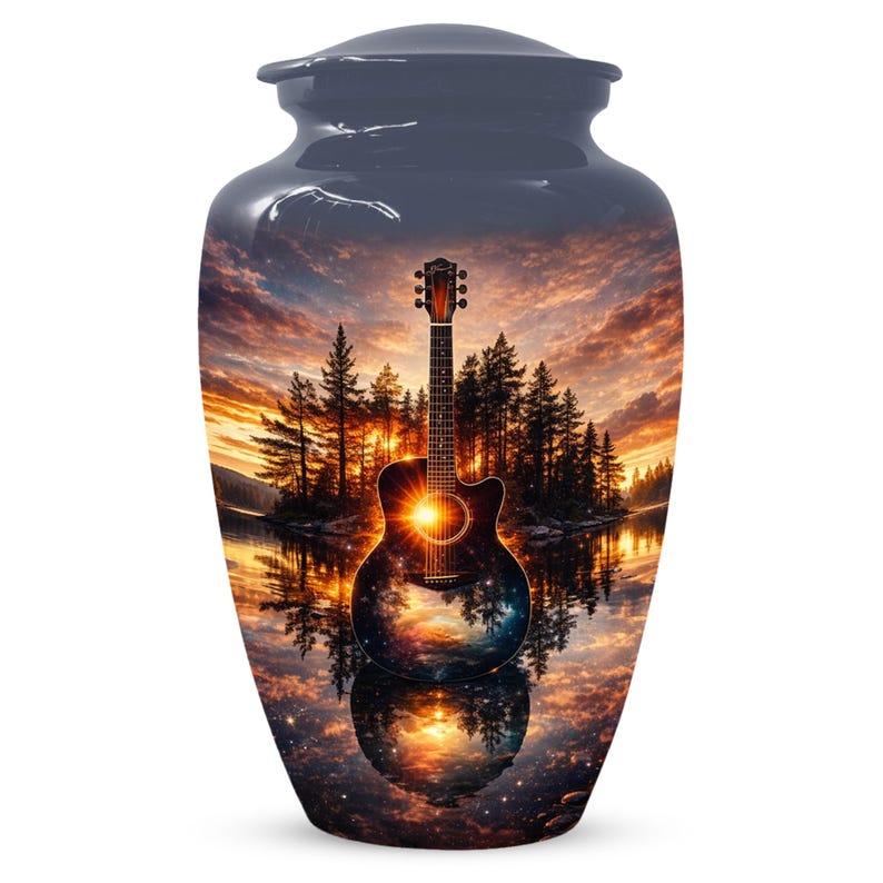 Guitar Urn For Human Ashes - Music Urns For Male & Female
