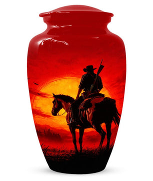 Cowboy Urn For Dad Ashes - Dallas Cowboys Western Cremation Urns For Adult Male