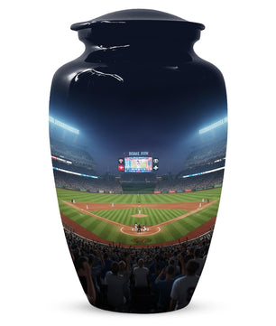 Baseball Urn for Dad, Stadium Ground Small Keepsake Cremation Urns For Male