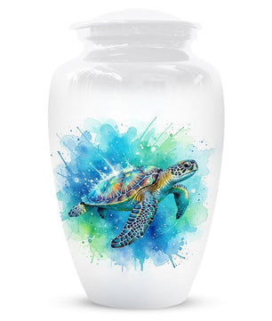 Sea Turtle Urn For Human Ashes, Personalized Cremation Keepsake Mini Urns For Adults