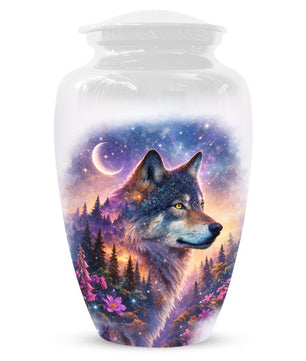 Wolf Urns For Human Ashes - Animal Keepsake Small Urn For Adult Male
