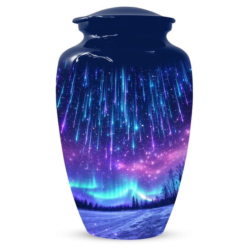Aurora Borealis Urn For Adults - Northern Light Urns For Human Ashes