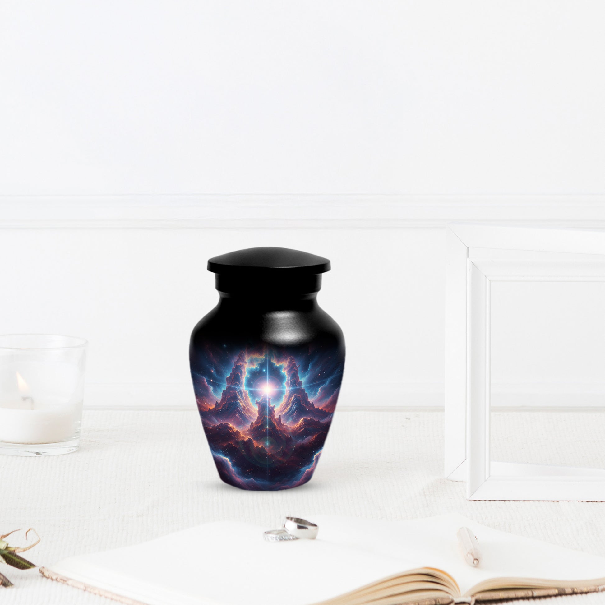 Celestial Adult Urn for Ashes -  Galaxy Memorial Cremation Urns | Personalized Funeral Keepsake