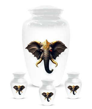 Elephant Urn for  Human Ashes – Custom Adult Cremation Urns for Dad, Mom, Men & Women|  Elephant Memorial Funeral