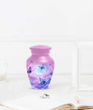 Butterfly Memorial Urn for Ashes, Custom Butterfly Cremation Urn
