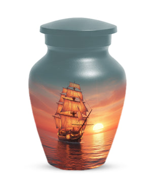 Sailing Ship Urns for Dad – Personalized KLeepsake for Dad | Nautical Memorial Urn for Father Ashes