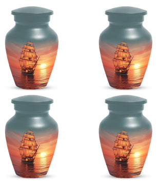 Sailing Ship Urns for Dad – Personalized KLeepsake for Dad | Nautical Memorial Urn for Father Ashes