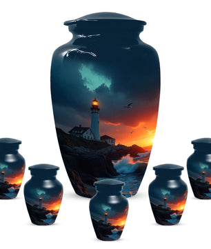 Lighthouse Urns for Dad – Personalized Urn for Dad |Cremation Urn Adult Male