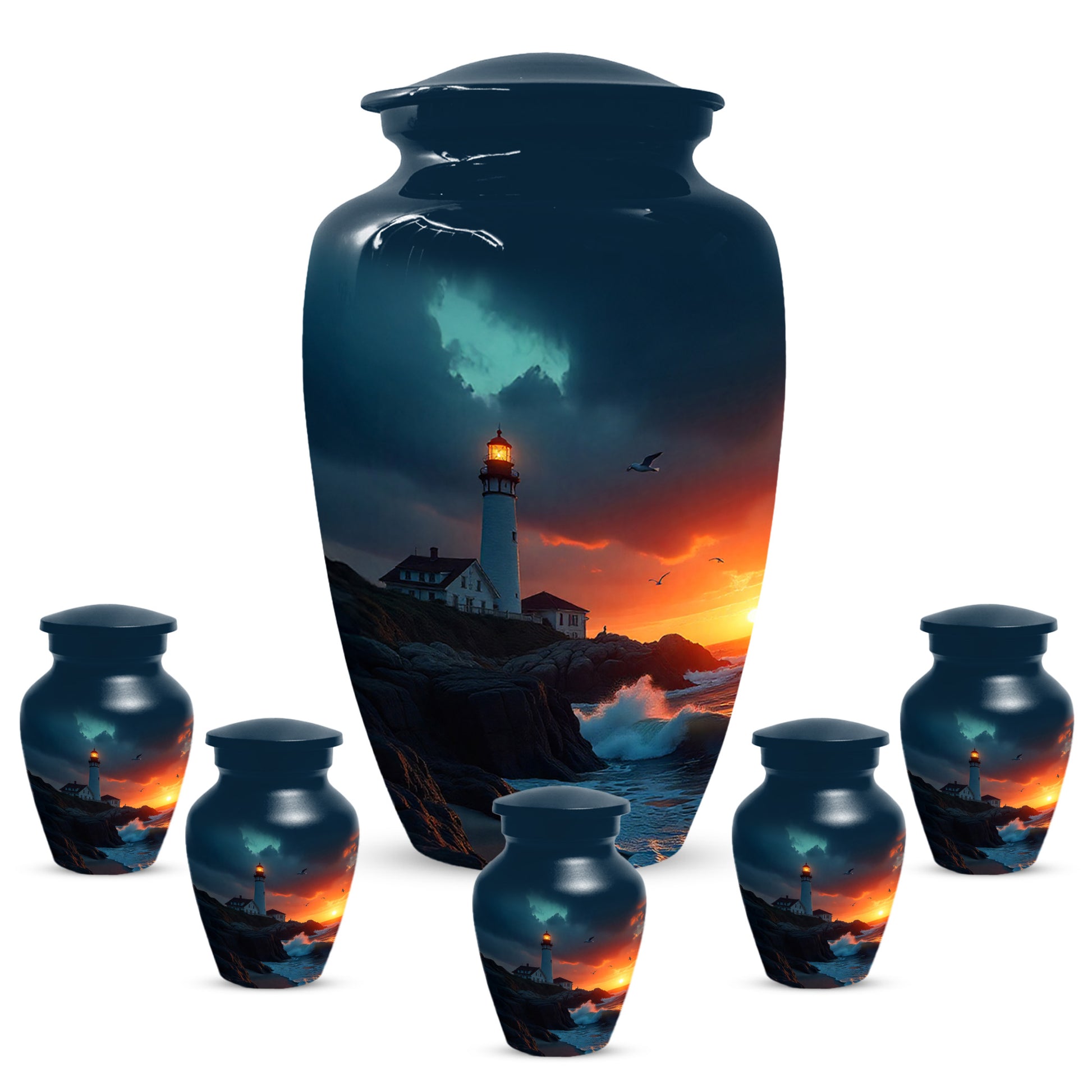 Lighthouse Urns for Dad – Personalized Urn for Dad |Cremation Urn Adult Male
