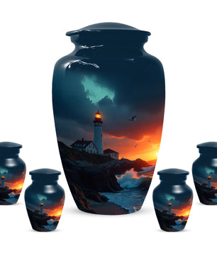 Lighthouse Urns for Dad – Personalized Urn for Dad |Cremation Urn Adult Male