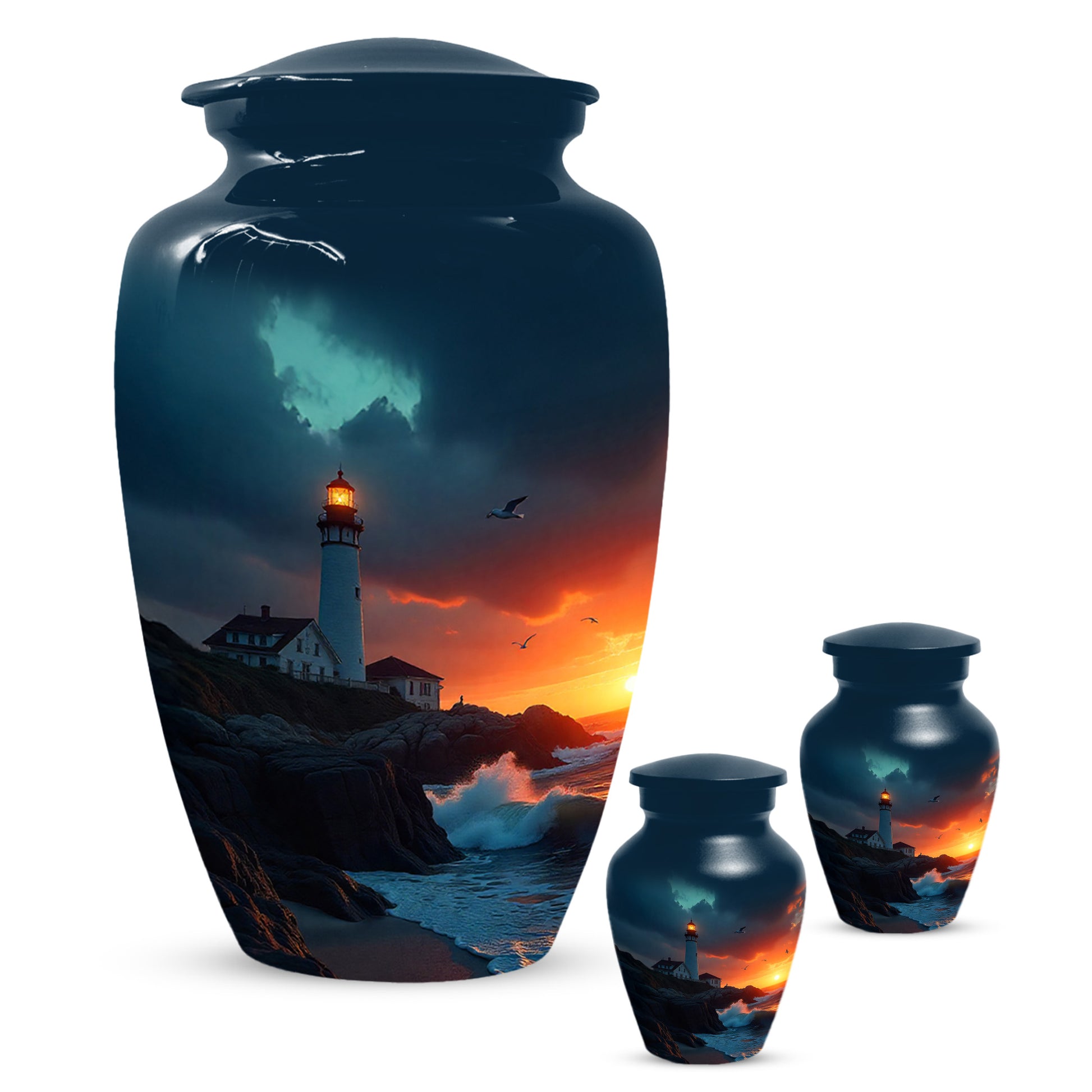 Lighthouse Urns for Dad – Personalized Urn for Dad |Cremation Urn Adult Male