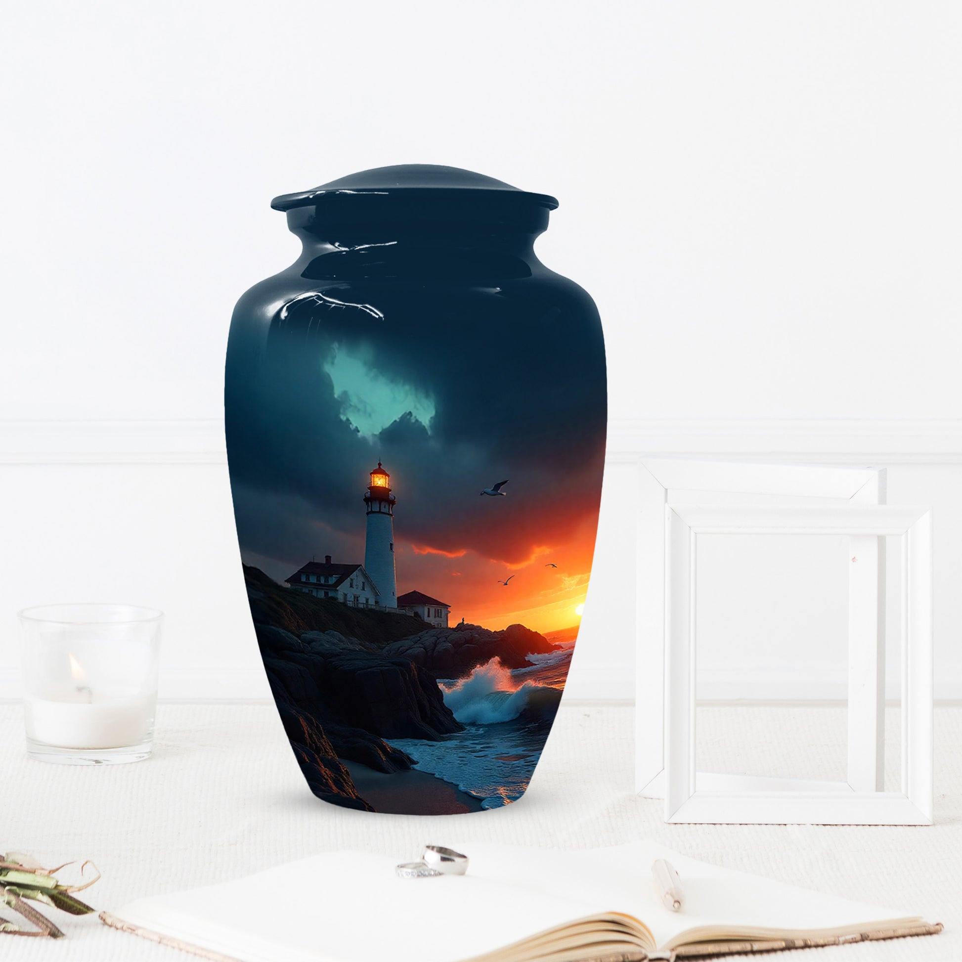 Lighthouse Urns for Dad – Personalized Urn for Dad |Cremation Urn Adult Male