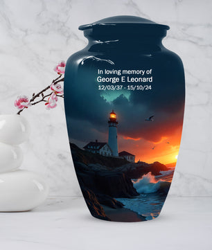 Lighthouse Urns for Dad – Personalized Urn for Dad |Cremation Urn Adult Male