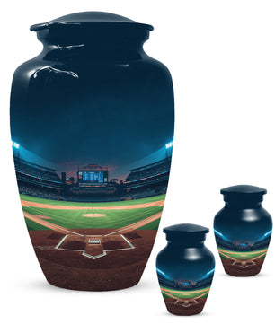 Baseball Stadium Urn for Human Ashes | Baseball Cremation Urn for Adult Memorial