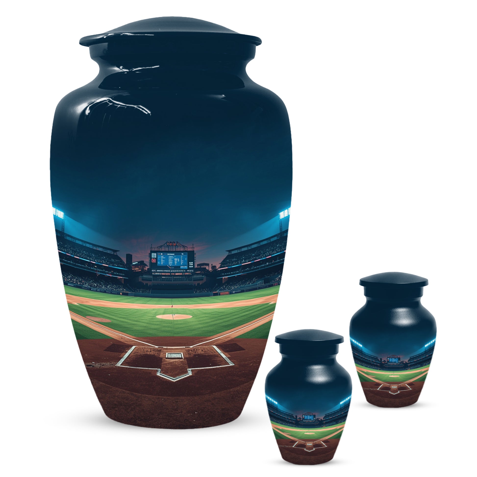 Baseball Stadium Urn for Human Ashes | Baseball Cremation Urn for Adult Memorial