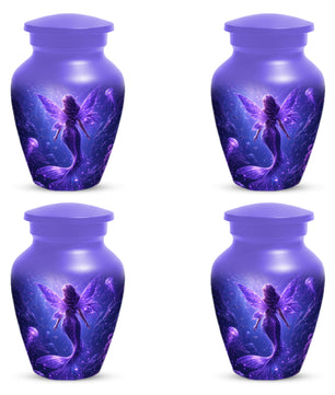 Mermaid Memorial Urn for Mom -  Purple Fantasy Cremation Keepsake for Women